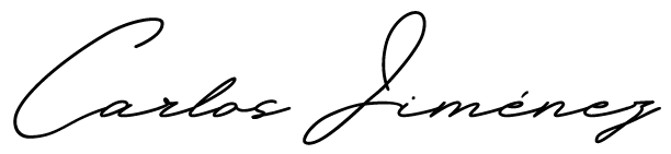 Firma de Carlos Jiménez